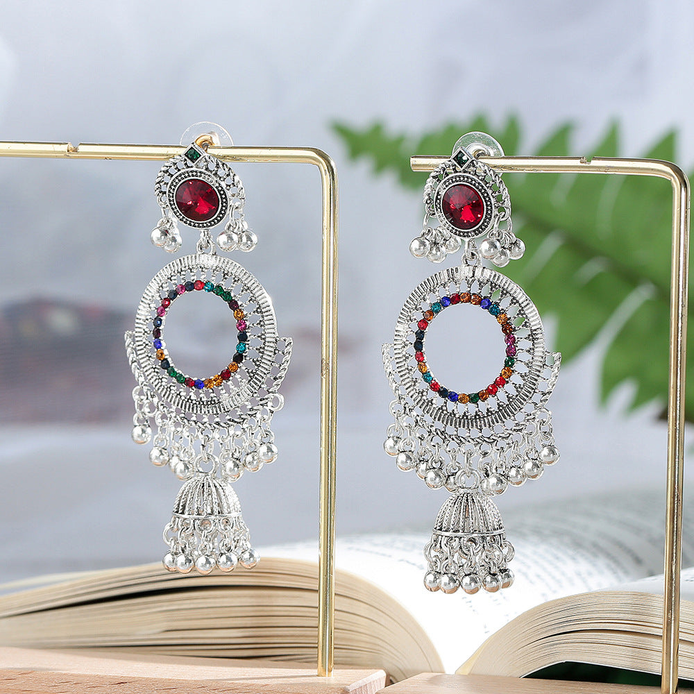 Wholesale Vintage big round bell ear hook earrings